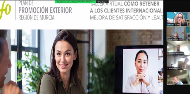 Formamos en Clientes Internacionales a 96 empresas de Murcia - Taller