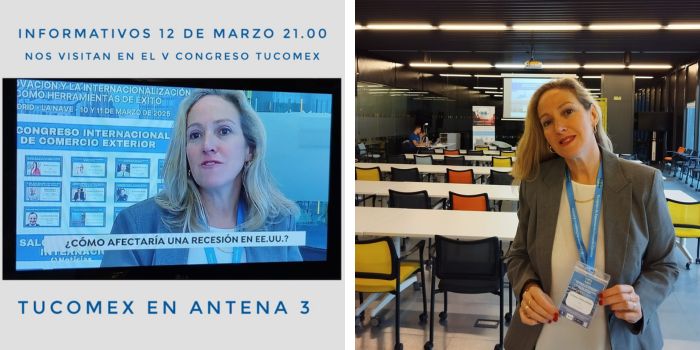 Entrevistada en los informativos de máxima audiencia - Antena 3 en La Nave