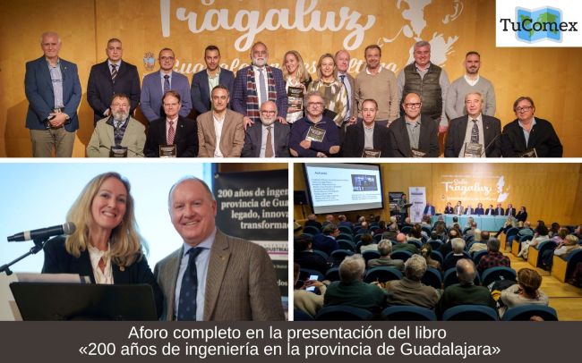 Aforo completo en la presentación del libro «200 años de ingeniería en la provincia de Guadalajara»