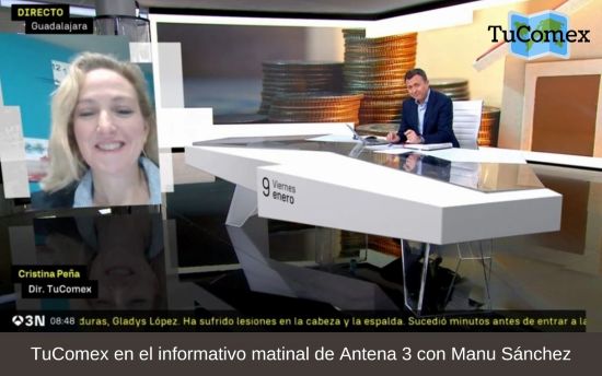 TuComex en el informativo matinal de Antena 3 con Manu Sánchez