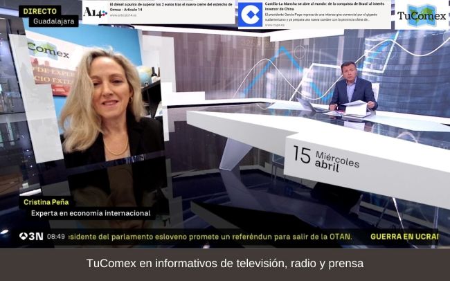 TuComex en informativos de televisión, radio y prensa