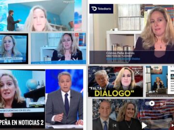 Entrevistada en los informativos de máxima audiencia