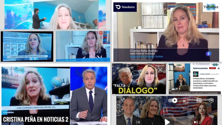 Entrevistada en los informativos de máxima audiencia