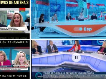 Mes de platós de programas de TV de máxima actualidad, y de informativos