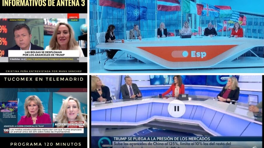 Mes de platós de programas de TV de máxima actualidad, y de informativos